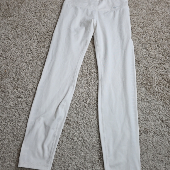 Nike Women's Sculpt Hyper Studio 7/8 Training Tights Sz Small White BQ8633 100 - Picture 3 of 10